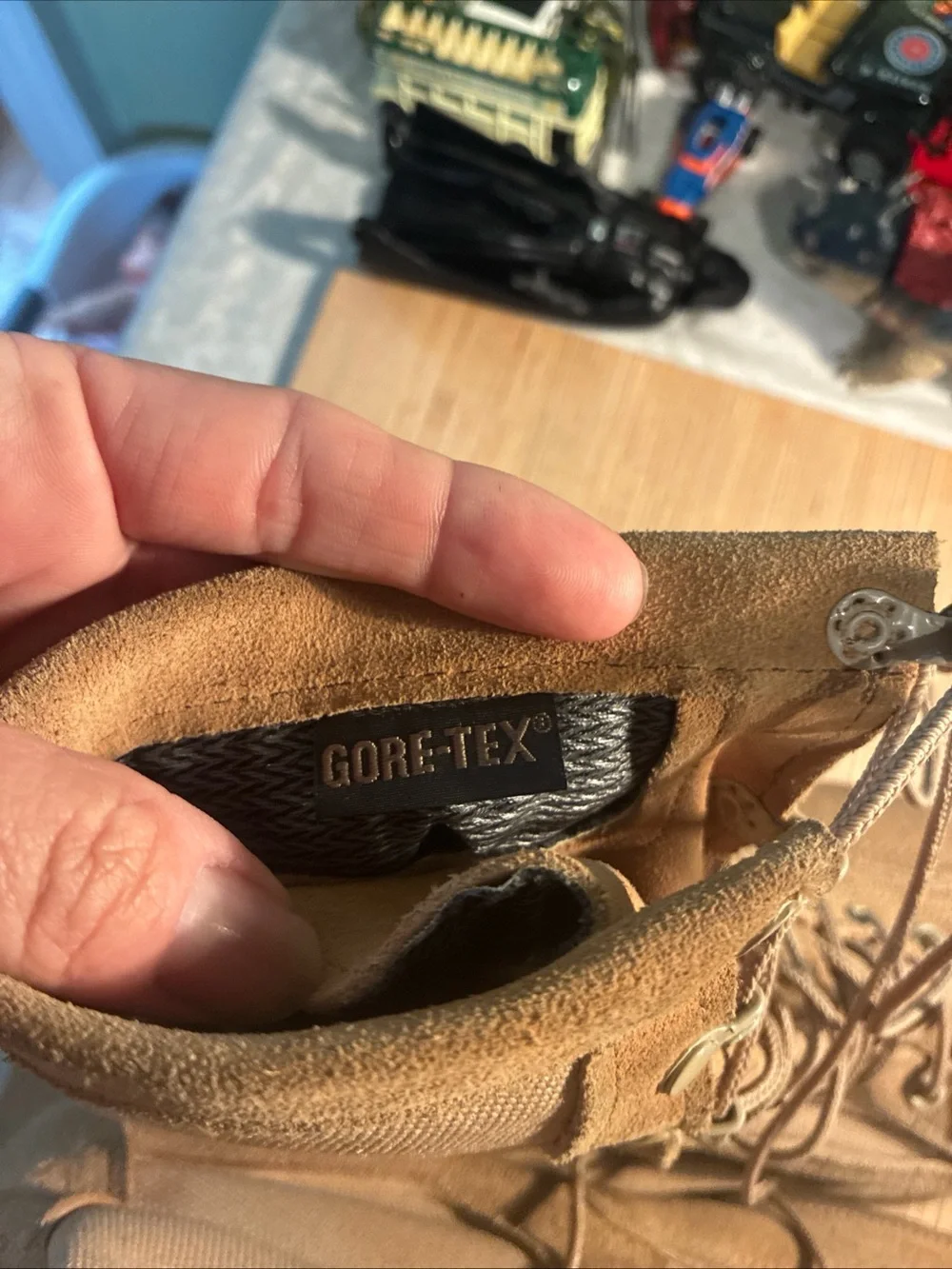 Gore-Tex Belleville Men's Lace-Up Suede Tactical Boots in Tan Sz 11.5